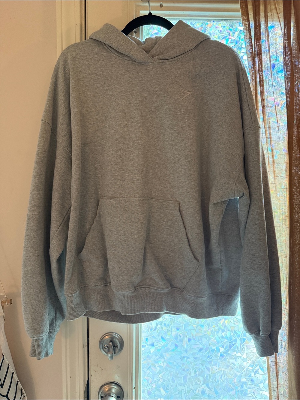Gymshark Men's Gray Crewneck Hoodie Pullover